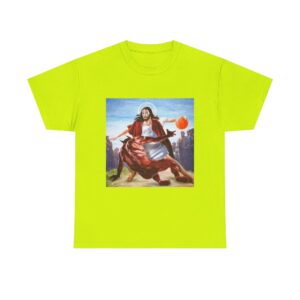 Jesus Breaks Ankles Tee – Funny Basketball Meme Shirt - Image 3