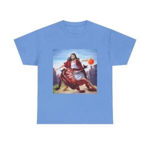 Jesus Breaks Ankles Tee – Funny Basketball Meme Shirt - Image 5