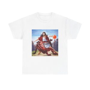 Jesus Breaks Ankles Tee – Funny Basketball Meme Shirt